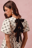 Bonnie Bow Dress With Ribbon Tie Back