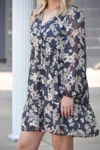 Granada Floral Print Baby Doll Dress