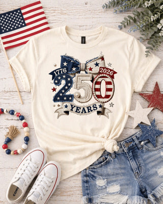 250 Years America Birthday Tee Shirt