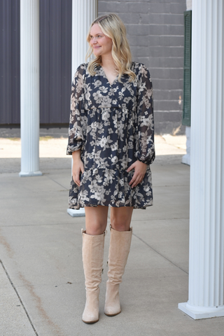 Granada Floral Print Baby Doll Dress