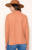 Mock neck pullover sweater