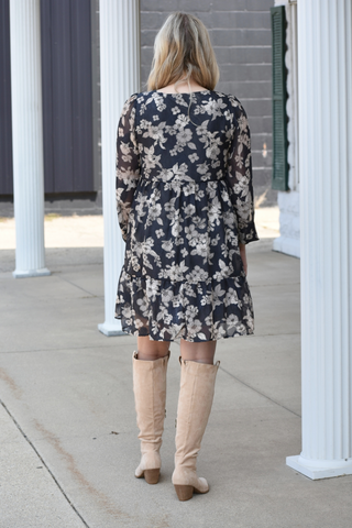 Granada Floral Print Baby Doll Dress
