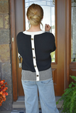 Kaeli Striped Hem Sweater