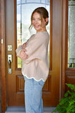 Davina Scallop Hem Sweater