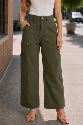 Samantha High-Rise Utility Jeans