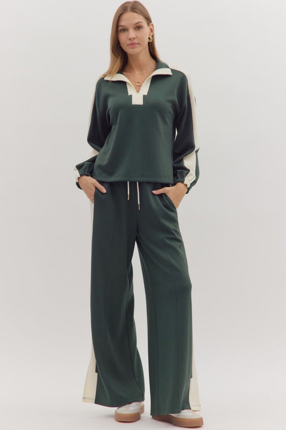 Alia Wide Leg Knit Pants