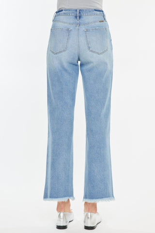 Almada High Rise Slim Wide Leg Jeans