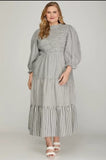 Alston Smocked Top Tiered Midi Dress