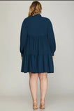 Andover Long Sleeve Tiered Dress