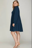 Andover Long Sleeve Tiered Dress