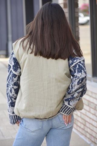 The Heritage Oversized Khaki Vest