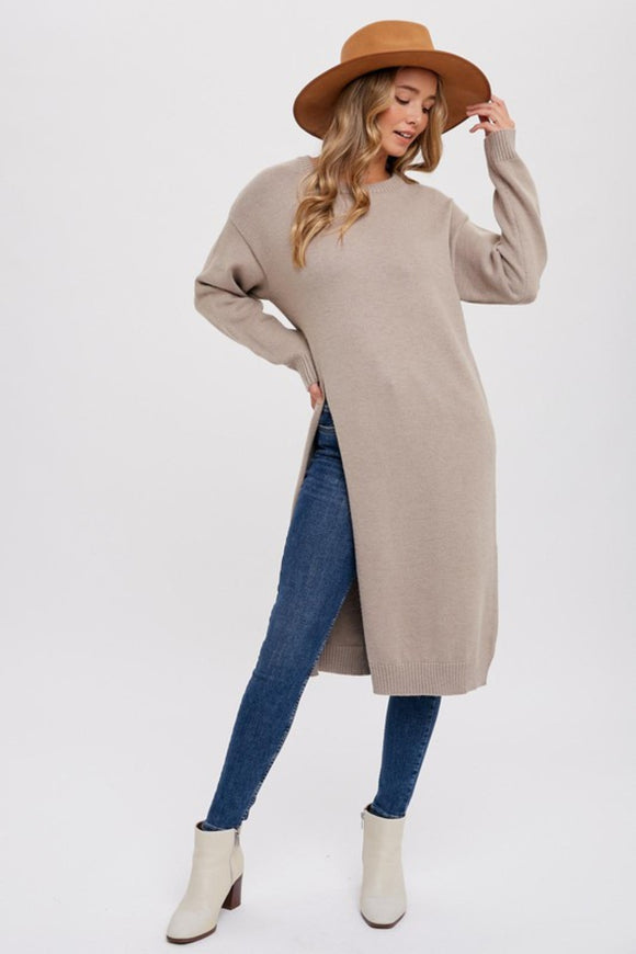 Banbury High Slit Longline Sweater