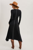 Barnsley Button Down Slit Midi Dress