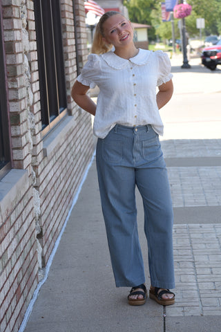 Signature Comfort Stretch Striped Straight Leg Pants