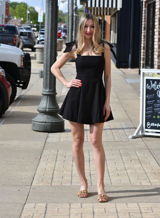 Calla Bow Tied Mini Dress