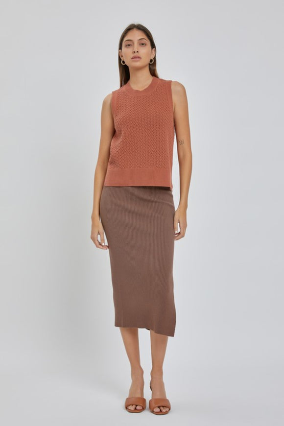 Chloe Crochet Sweater Vest