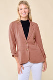 Cinched Sleeve Blazer