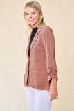 Cinched Sleeve Blazer