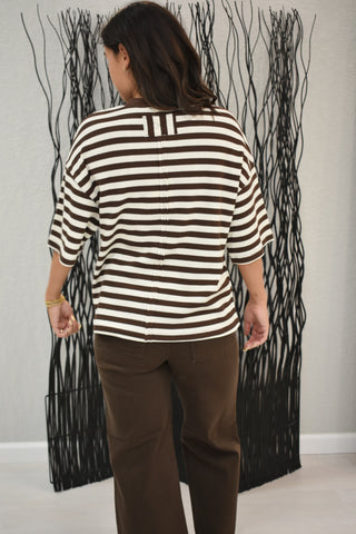 Classic Horizon Striped Knit Top