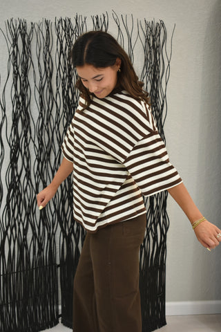 Classic Horizon Striped Knit Top