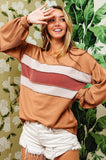 Contrast Striped Sweater