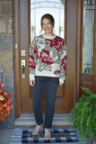 Floral jacquard sweater