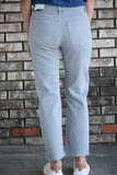 Greyish High Rise Straight Jeans