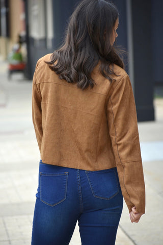Audrey Neck-Tie Cropped Jacket