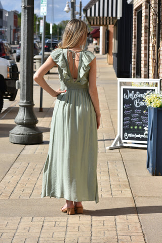 Dahlia V-Neck Midi Dress