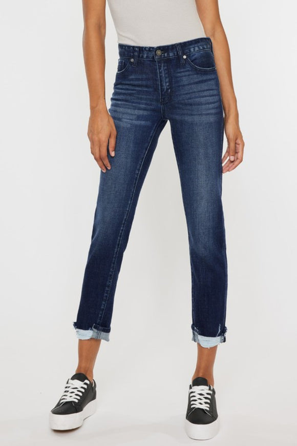 Eddie Straight Leg Mid-Rise Jean