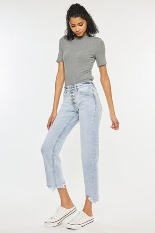 Elista High Rise Straight Leg Jeans