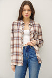 Esther Plaid Flannel Button Down Top