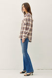 Esther Plaid Flannel Button Down Top