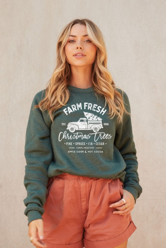 Farm Fresh Christmas Trees Sweatshirt