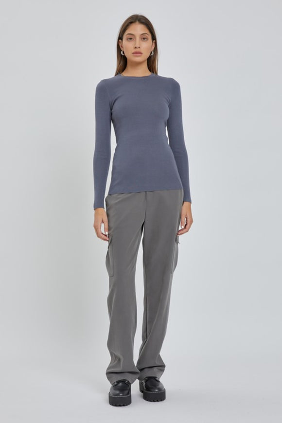 Fitted Crew Sweater