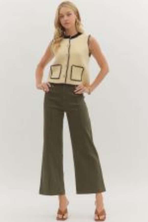 Gemma High Rise Wide Leg Pant