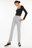 Greyish High Rise Straight Jeans