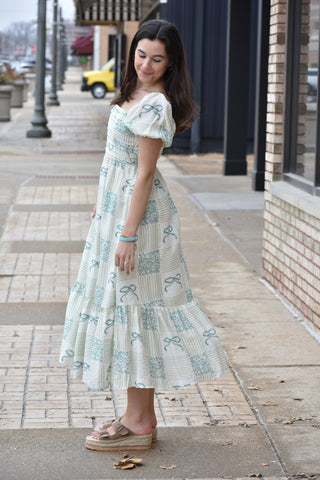 Hadley Multi Pattern Midi Dress