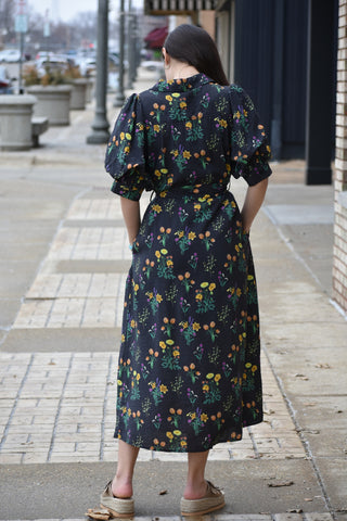 Hailey Floral Print Midi Dress