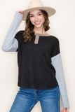 Half Button Brushed Sweater