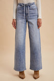 Kimberly High Waist Tie Belt Jean