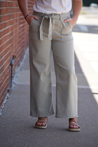 High-Rise Utility Wide Leg Pant | Ultra-Soft Modal Blend