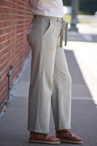 High-Rise Utility Wide Leg Pant | Ultra-Soft Modal Blend