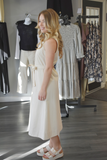 Maren Button Down Midi Dress With Belt