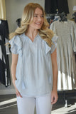 Blair Ruffle Sleeve Blouse