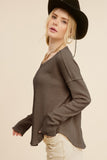 Joanne Waffle-Knit Top