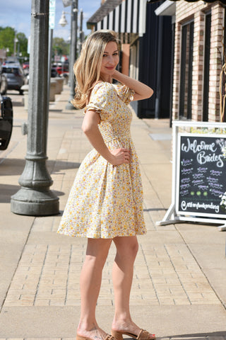 Kendall Ditsy Floral Smocked Dress