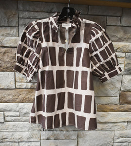 Leia Print Top
