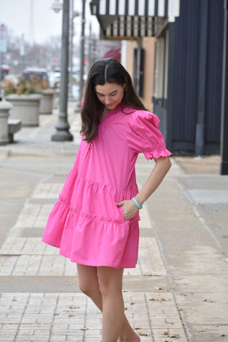Lucia Solid Mini Dress