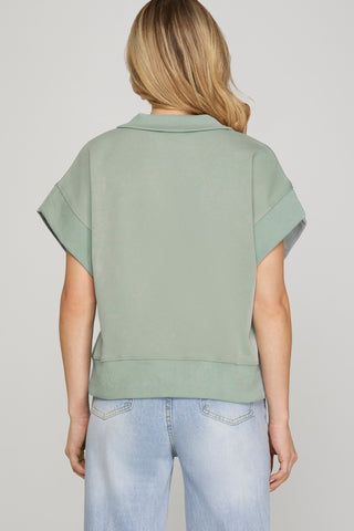 Margo Mock Neck Sweatshirt